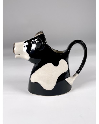 Small milk jug - Friesian Cow Quail Ceramics small pitcher coffee mini milk jugs