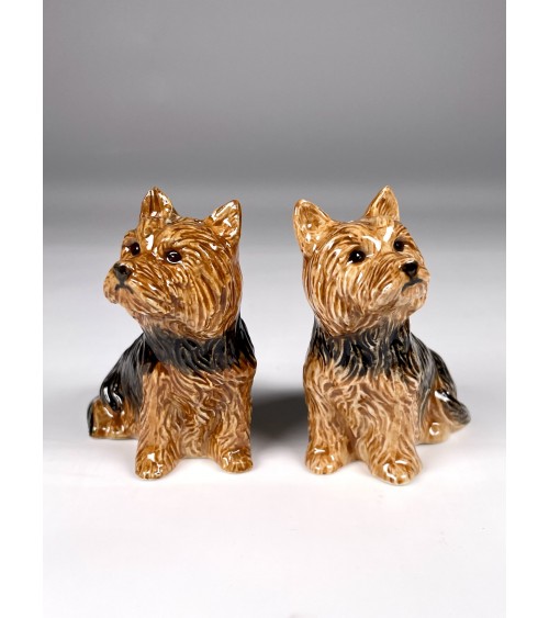 Yorkshire Terrier - Salt and pepper shaker Quail Ceramics pots set shaker cute unique cool