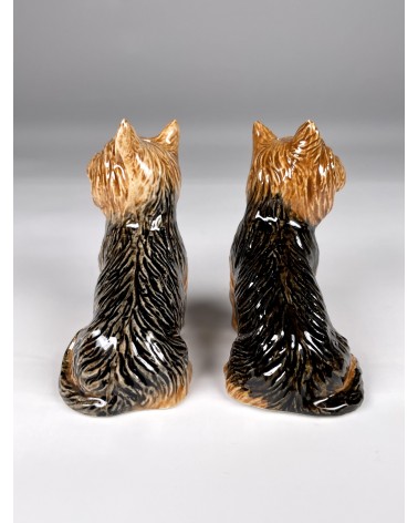 Yorkshire Terrier - Salt and pepper shaker Quail Ceramics pots set shaker cute unique cool