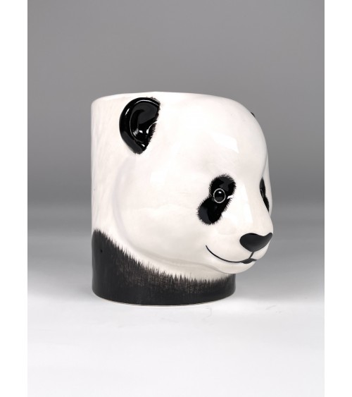 Panda - Animal Pencil pot & Flower pot Quail Ceramics pretty pen pot holder cutlery toothbrush makeup brush