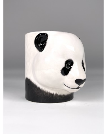 Panda - Animal Pencil pot & Flower pot Quail Ceramics pretty pen pot holder cutlery toothbrush makeup brush