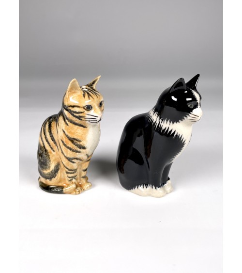 Reuben & Sparkly - Salt and pepper shaker Cat Quail Ceramics pots set shaker cute unique cool