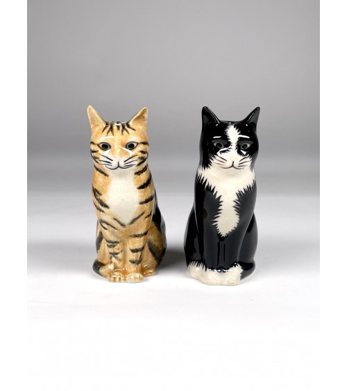 Salière & Poivrière - Chat "Reuben & Sparkly" Quail Ceramics Salière & Poivrière design suisse original