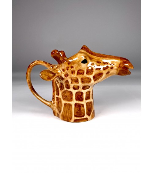 Small milk jug - Giraffe Quail Ceramics small pitcher coffee mini milk jugs