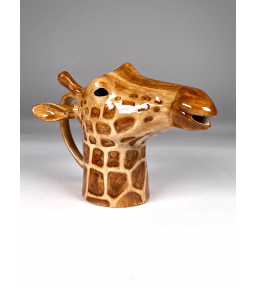 Small milk jug - Giraffe Quail Ceramics small pitcher coffee mini milk jugs