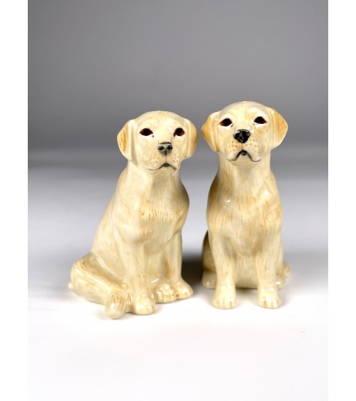 Labrador Dorato - Porta sale e pepe Quail Ceramics design da tavola saliera e pepiera