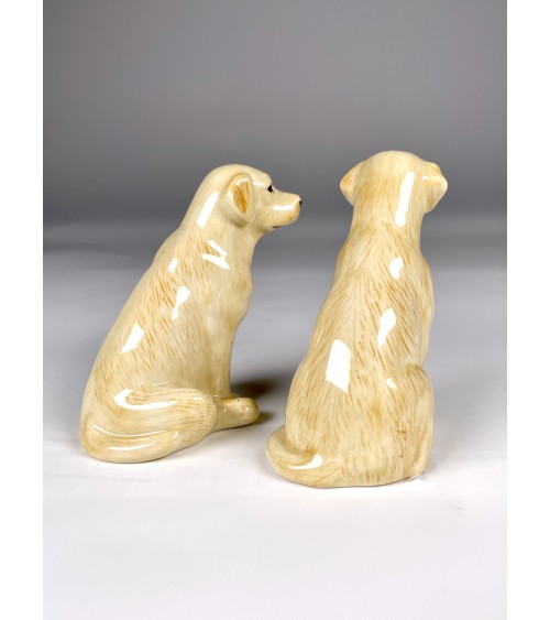 Labrador Dorato - Porta sale e pepe Quail Ceramics design da tavola saliera e pepiera