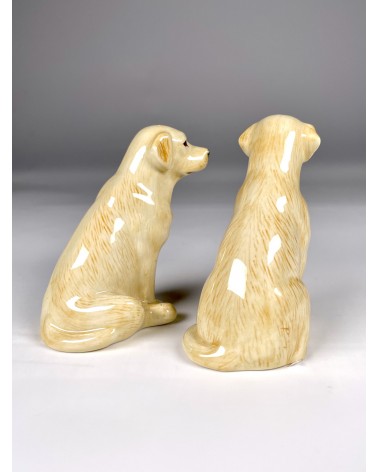 Labrador Dorato - Porta sale e pepe Quail Ceramics design da tavola saliera e pepiera