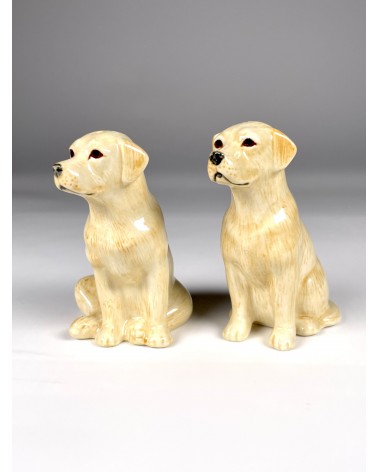 Golden Labrador - Salt and pepper shaker Quail Ceramics pots set shaker cute unique cool