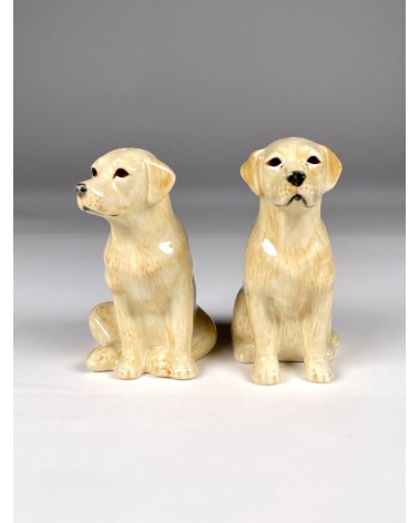 Labrador Dorato - Porta sale e pepe Quail Ceramics design da tavola saliera e pepiera