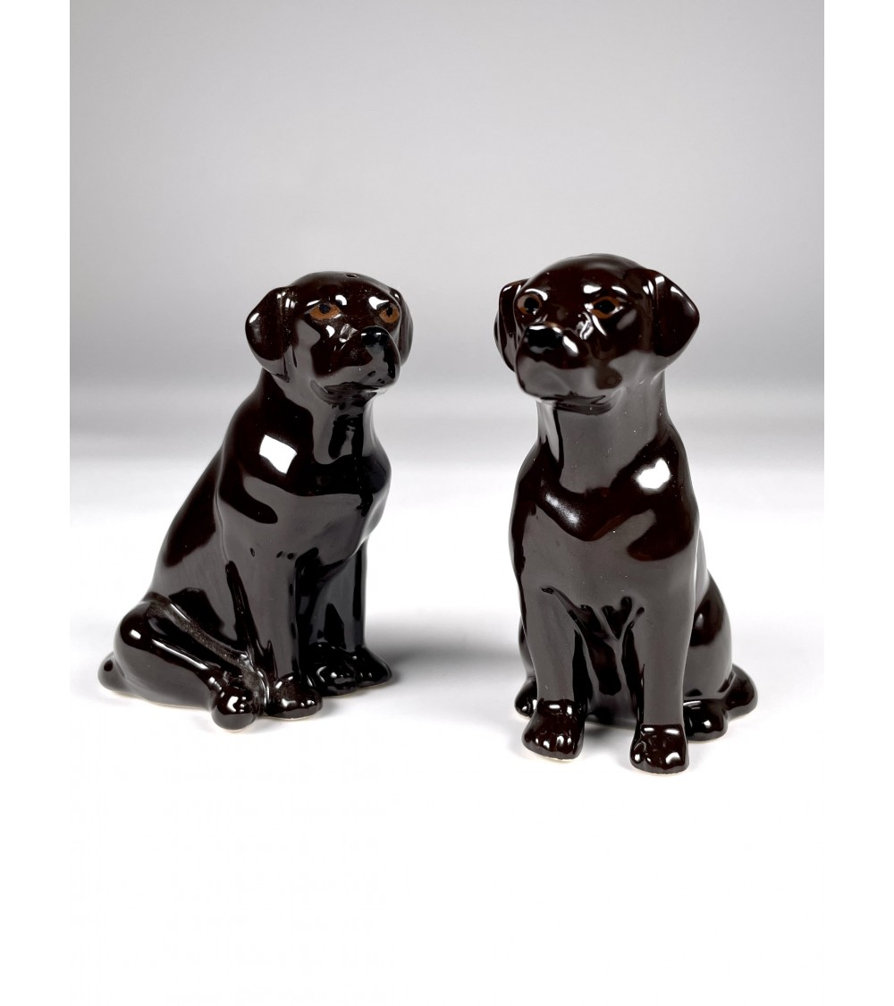 Brauner Labrador - Salz und Pfefferstreuer Quail Ceramics  pfeffer steuer salzpfeffersteuer set lustige kaufen