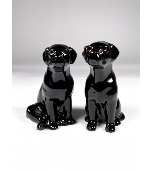 Sale & Pepe - Labrador Nero Quail Ceramics Porta sale e pepe design svizzera originale
