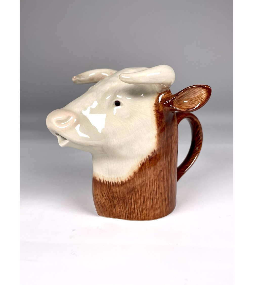 Lattiera piccola in ceramica - Mucca Hereford - Quail Ceramics