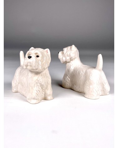 Westie - Salt and pepper shaker Quail Ceramics pots set shaker cute unique cool