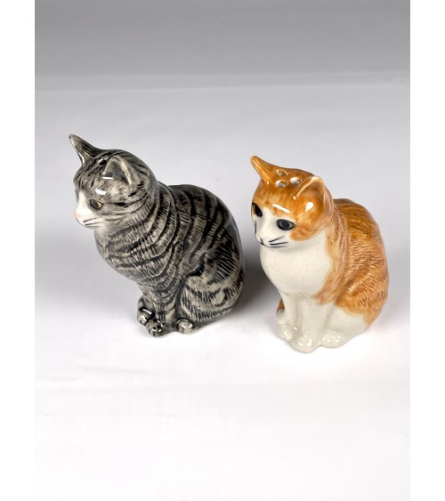 Patience & Squash - Katze Salz und Pfefferstreuer Quail Ceramics  pfeffer steuer salzpfeffersteuer set lustige kaufen