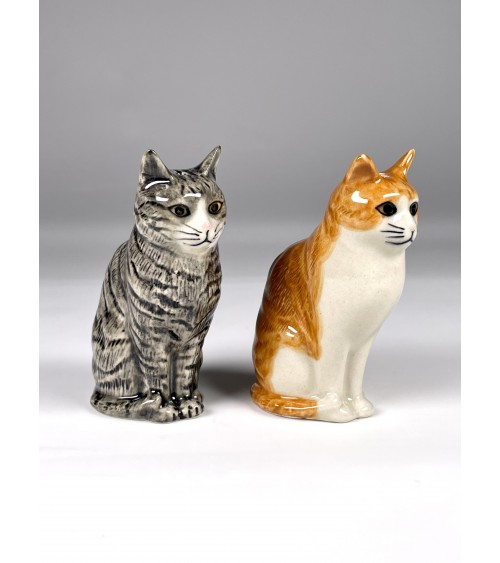 Patience & Squash - Katze Salz und Pfefferstreuer Quail Ceramics  pfeffer steuer salzpfeffersteuer set lustige kaufen