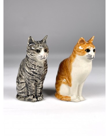 Patience & Squash - Salt and pepper shaker Cat Quail Ceramics pots set shaker cute unique cool