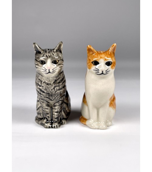 Patience & Squash - Katze Salz und Pfefferstreuer Quail Ceramics  pfeffer steuer salzpfeffersteuer set lustige kaufen