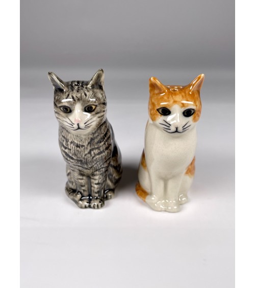 Patience & Squash - Katze Salz und Pfefferstreuer Quail Ceramics  pfeffer steuer salzpfeffersteuer set lustige kaufen