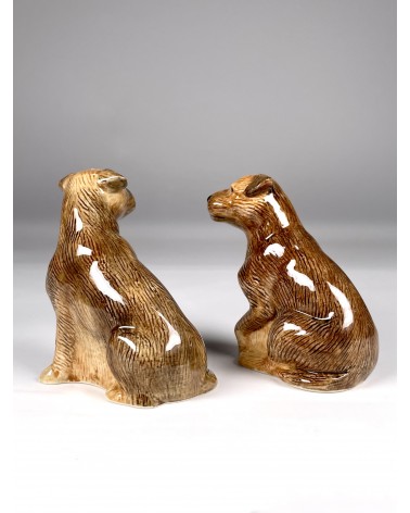 Border Terrier - Salière et Poivrier Quail Ceramics design sel saliere poivrier salier poivrière