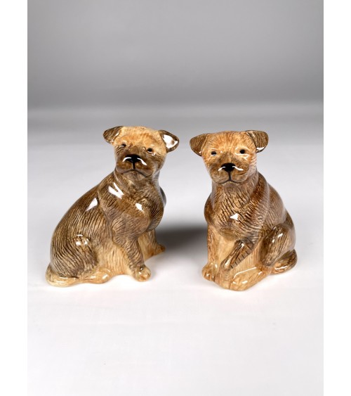 Border Terrier - Salière et Poivrier Quail Ceramics design sel saliere poivrier salier poivrière
