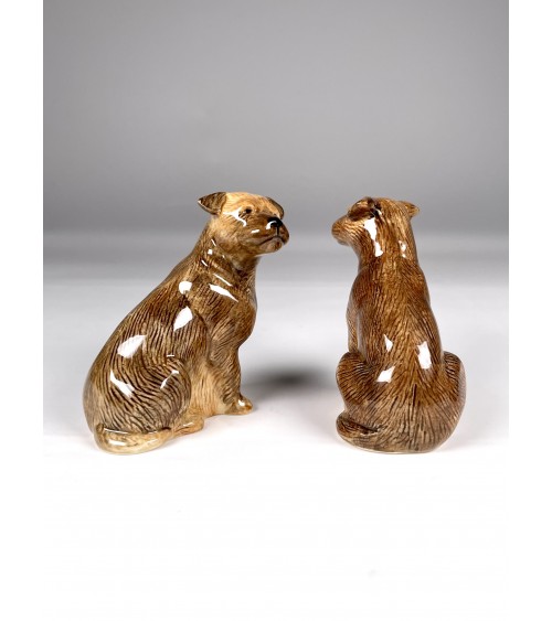 Border Terrier - Salière et Poivrier Quail Ceramics design sel saliere poivrier salier poivrière
