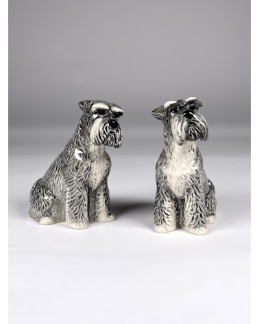 Schnauzer - Salière et Poivrier Quail Ceramics design sel saliere poivrier salier poivrière