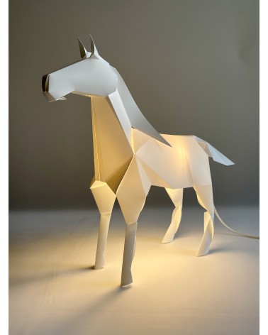 Lampe Cheval - Luminaire animal à poser, lampe de chevet design Plizoo a poser de nuit led moderne originale design suisse