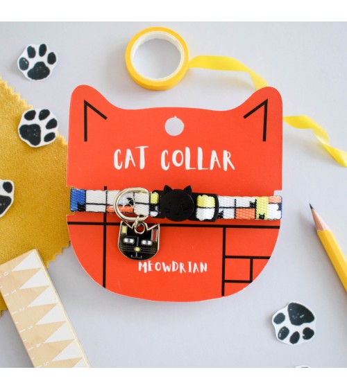 Collier pour Chat - Meowdrian Niaski idée cadeau original suisse