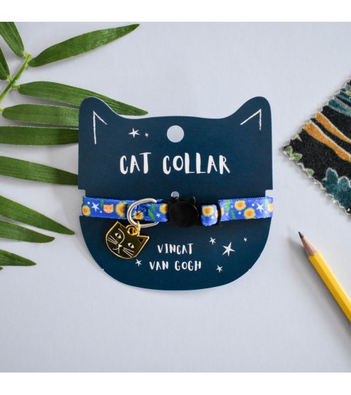 Cat Collar - Vincat Van Gogh Niaski Cat Collar design switzerland original