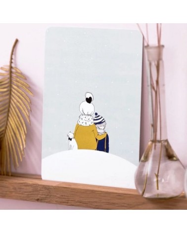 Biglietto d'auguri - Sotto la neve - Ragazzo My Lovely Thing spiritoso auguri buon compleanno matrimonio di nascita bimbo di ...