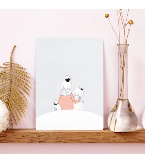 Grußkarte - Unter dem Schnee - Mädchen My Lovely Thing glückwunschkarte zur hochzeit geburt zum geburtstag kaufen