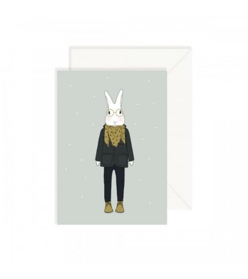 Greeting Card - Mister Camille in winter My Lovely Thing Greeting Card design switzerland original