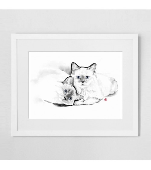 Poster - Purrfect Cats Rice&Ink online bestellen shop store kunstdrucke kaufen wandposter artposter kunstposter cool unique