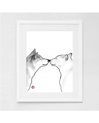 Art Print - Shiba - Love Rice&Ink office poster art prints poster shop stores wallart art poster designer