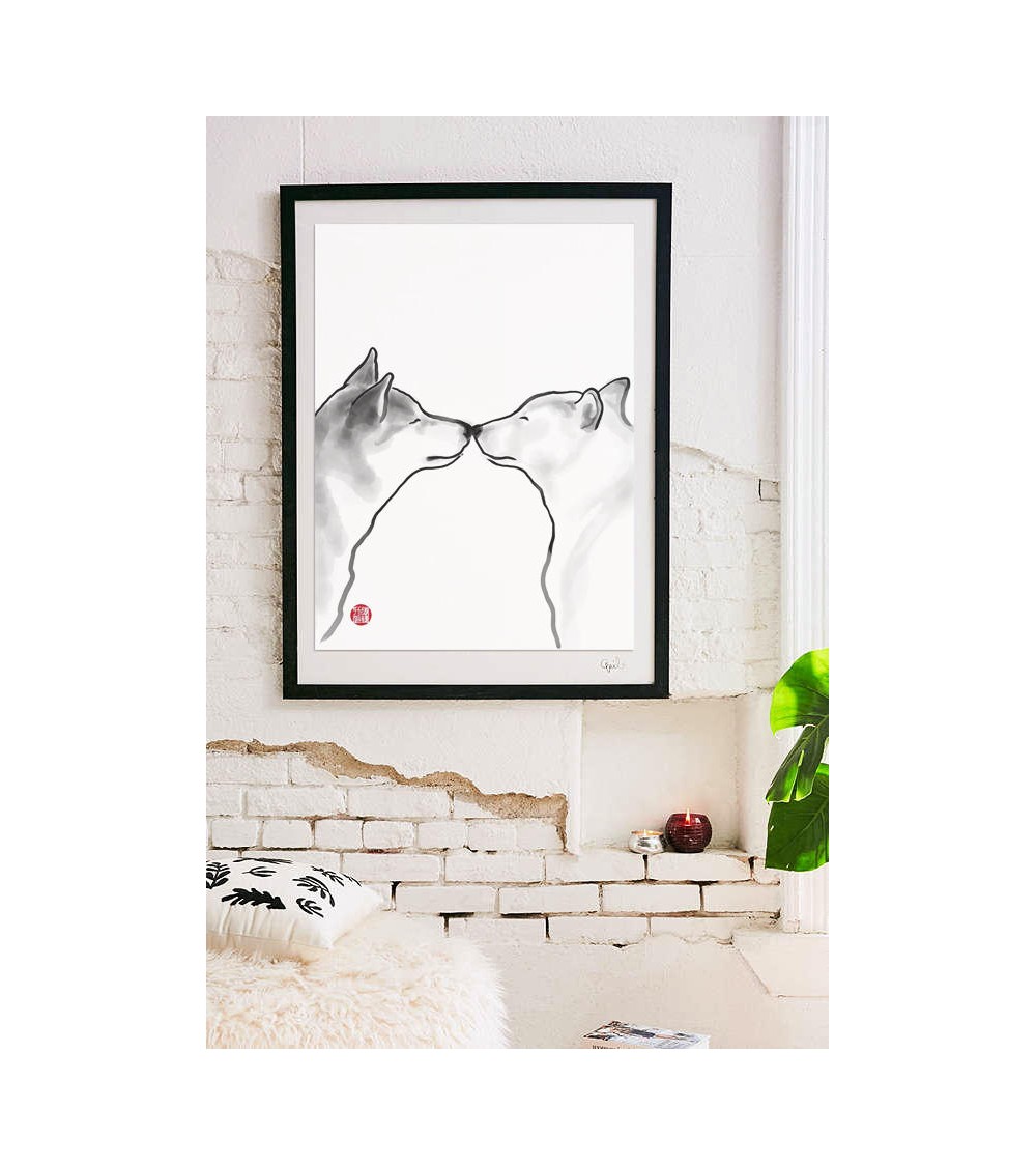 Art Print - Shiba - Love Rice&Ink office poster art prints poster shop stores wallart art poster designer