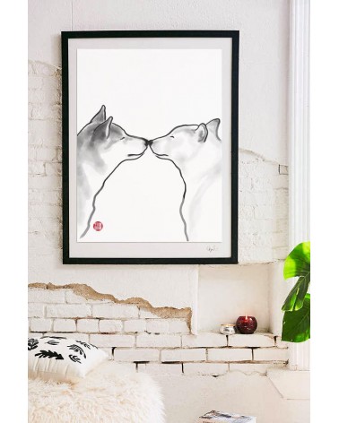 Art Print - Shiba - Love Rice&Ink office poster art prints poster shop stores wallart art poster designer