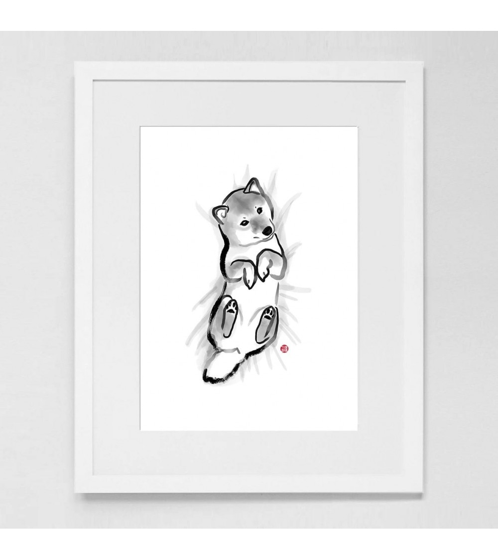 Poster - Baby Shiba Inu Rice&Ink online bestellen shop store kunstdrucke kaufen wandposter artposter kunstposter cool unique