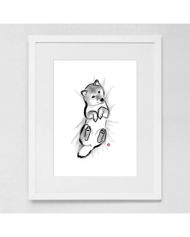 Poster - Baby Shiba Inu Rice&Ink online bestellen shop store kunstdrucke kaufen wandposter artposter kunstposter cool unique