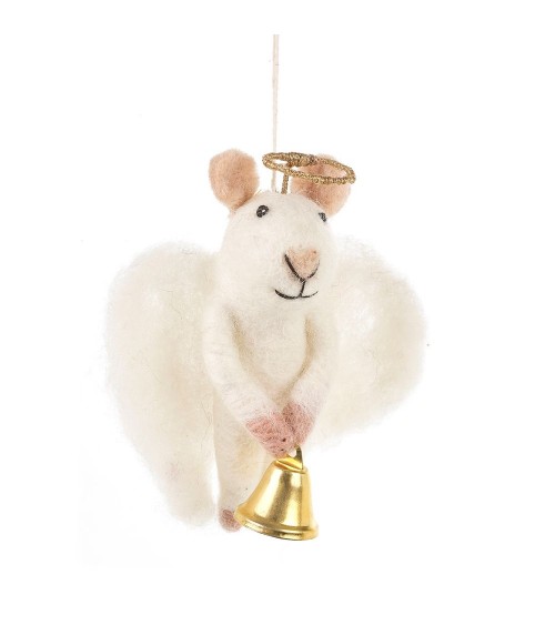 Angelica Mouse - Hanging Christmas Decor Felt so good Christmas decorations design switzerland original