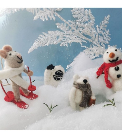 Marcel il topo - Decorazione natale Felt so good Decorazioni natalizie eleganti particolari decoro natale decorazione albero ...