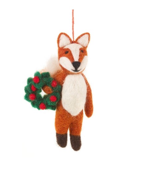 Finley, le renard festif - Décoration de Noël Felt so good decoration noel decor déco de noel 2024 maison fait main