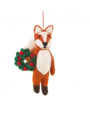 Finley the Festive Fox - Christmas Tree Decoration Felt so good xmas decorations 2023