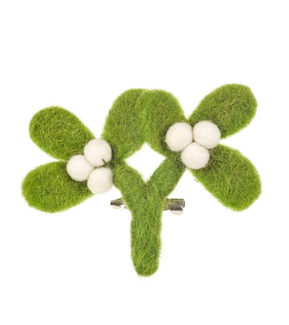 Felt Brooch - Mistletoe Felt so good broches and pins hat pin badges collectible