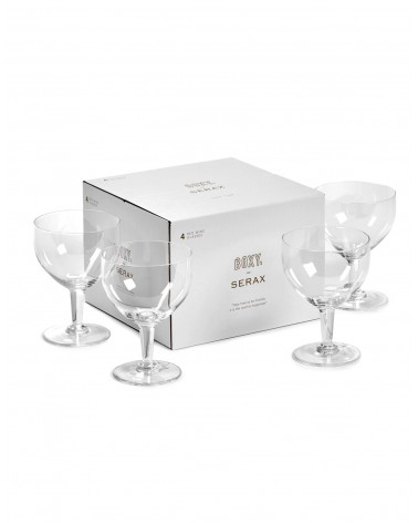 Set di 4 bicchieri da vino rosso - Take Time Serax moderni colorati particolari