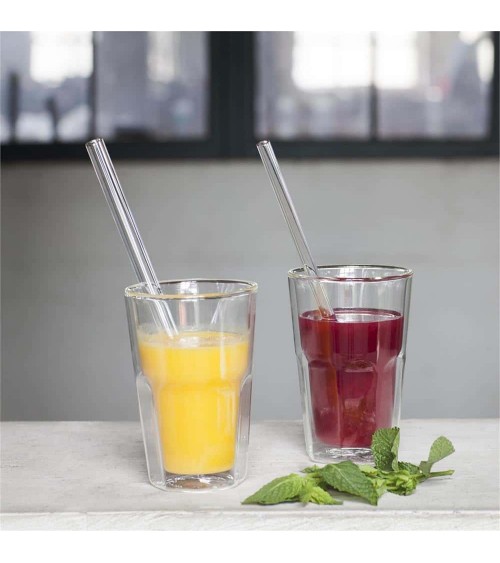 Pailles en verre pour smoothies Serax Paille en verre design suisse original