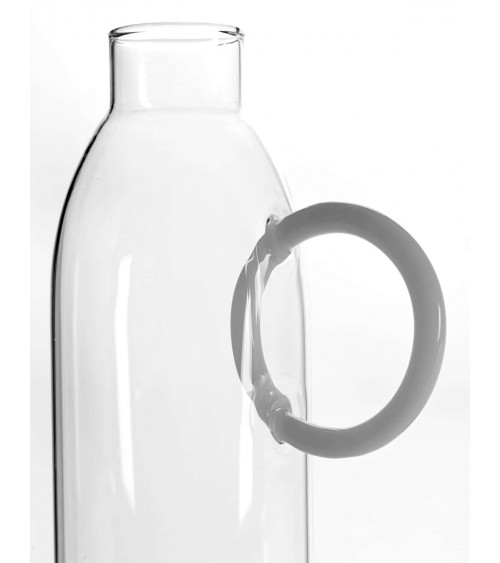 Glass carafe - Circular Handle Serax carafe jug glass design