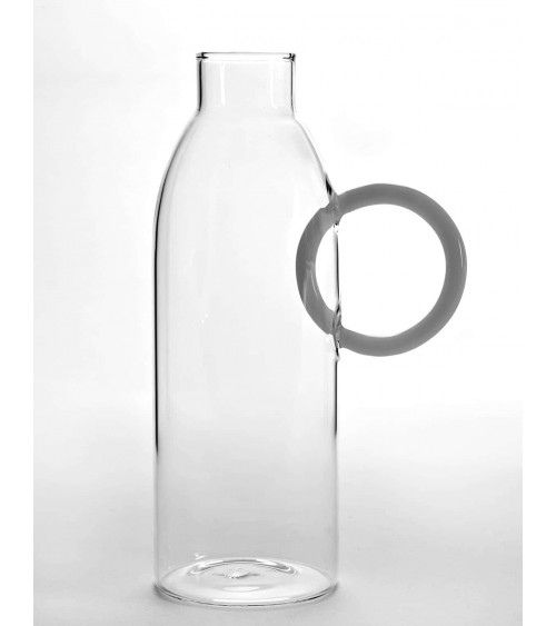 Glass carafe - Circular Handle Serax carafe jug glass design