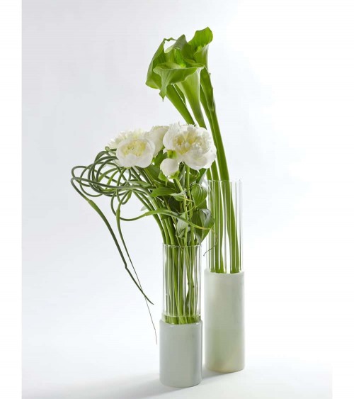 Vase design en verre - Lines Serax design fleur décoratif original kitatori suisse