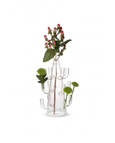 Petit vase design en verre transparent - Arbre Serax design fleur décoratif original kitatori suisse